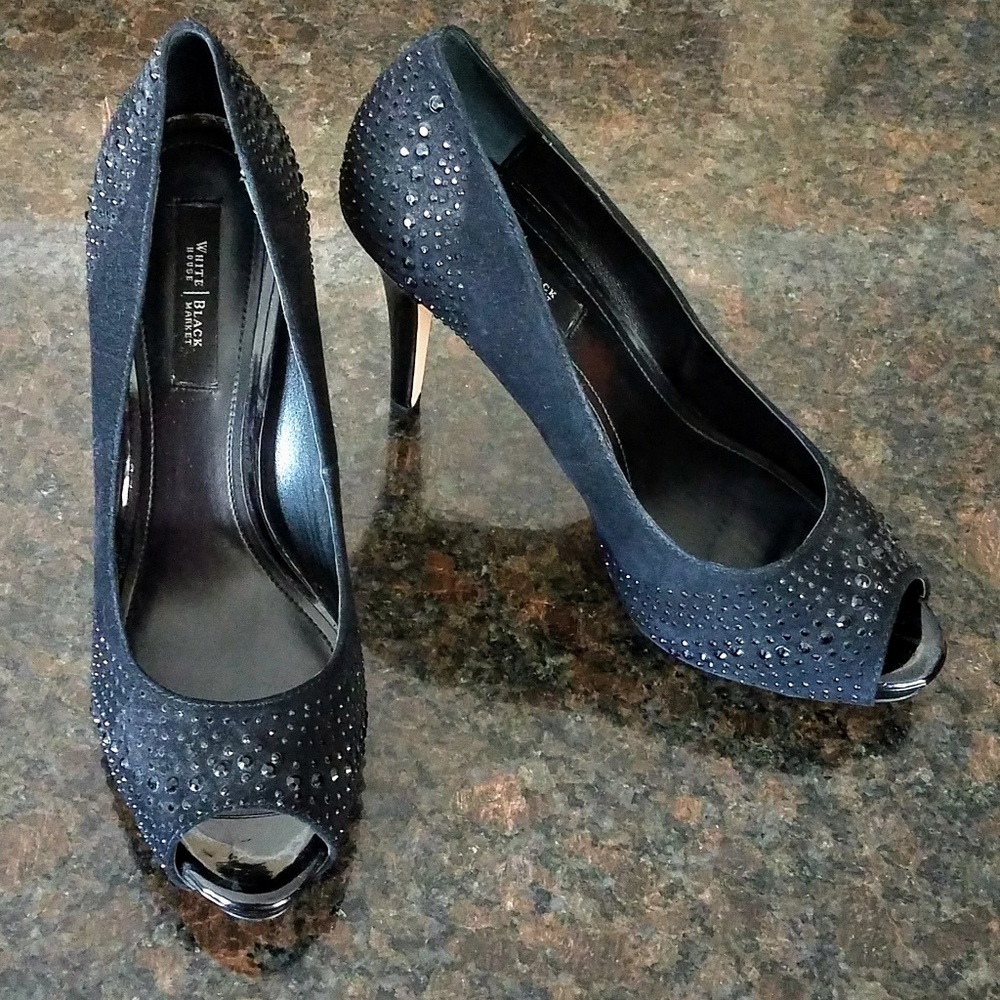 White House Black Market Studded Pumps - Size 9